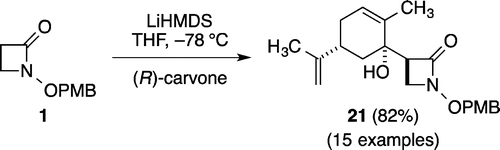 Studies of Azetidin-2-one as a Reactive Enolate Synthon of β-Alanine for Condensations with Aldehydes and Ketones